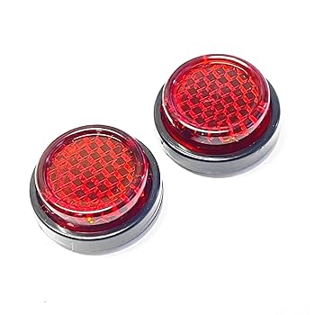 Amazon.co.jp: CGP 汎用 反射板 レッド リフレクター 25mm 赤 丸